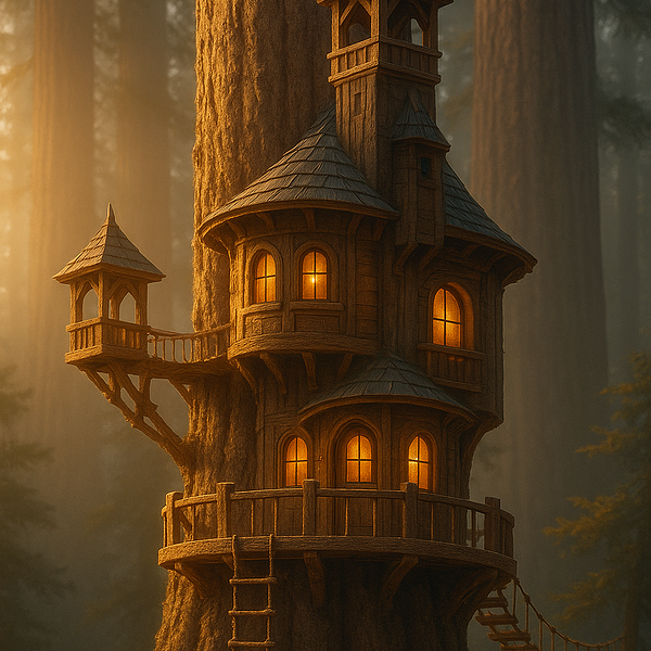 SkyNest Treehouse in the Ancient Sequoias